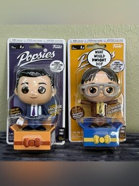 NIB Funko Popsies The office Michael Scott & Dwight Schrute Vinyl Figures Set 2